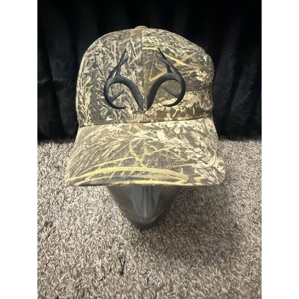 Realtree Camo Trucker Hat Mens Adjustable Snapback Mesh Hunting Cap OSFM